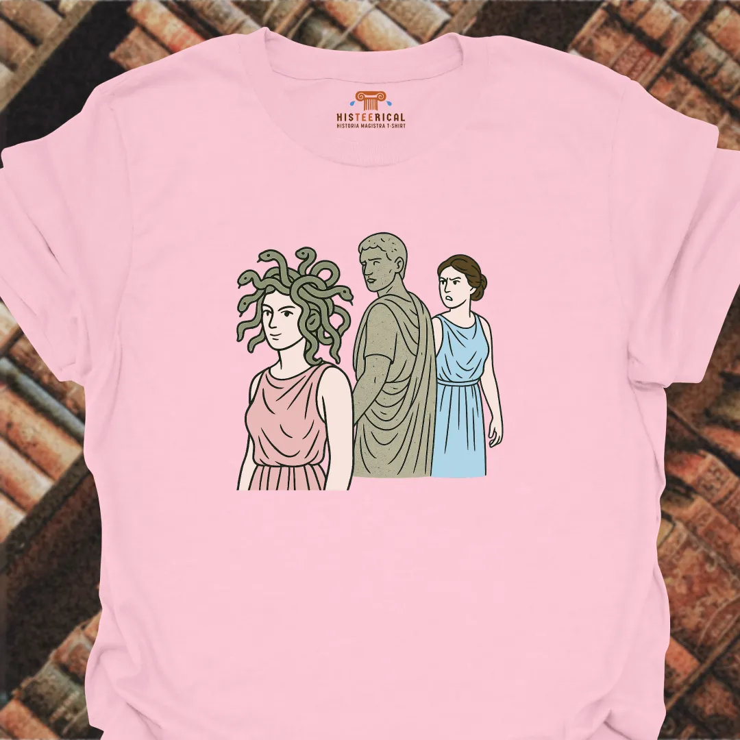 Medusa Distracted Boyfriend T-Shirt
