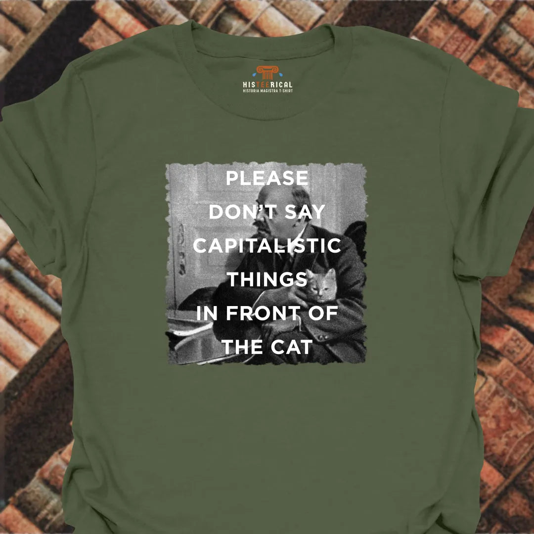 Capitalistic Things Cat T-Shirt