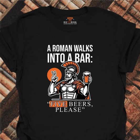 Roman Five Beers T-Shirt