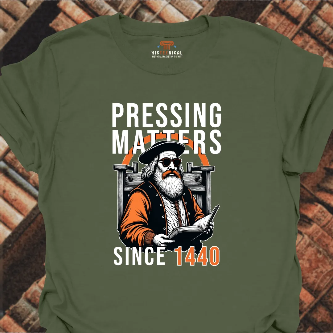 Gutenberg Pressing Matters T-Shirt